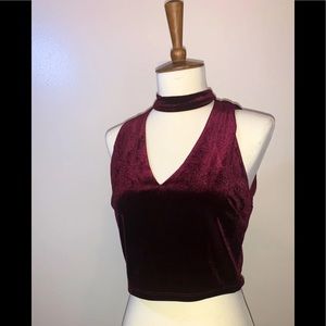 Red Velvet crop top